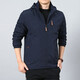 JP Jacke plus Fleece Herren -Kapuze Casual Dick Jacke warm 9898 Grau 2xl