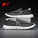 
Huili men's shoes old Beijing cloth shoes summer new men's breathable canvas shoes one-legged work waterproof and anti-slip chef's shoes gray (on the election size smaller) 40