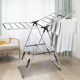 Ou Runzhe clothes drying rack stainless steel wing-shaped floor quilt baby clothes drying rack indoor and outdoor balcony clothes drying rod wingspan 120cm stainless steel model black