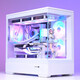 Patriot Xingcan Lan Sea View Room Chassis Column-less Panoramic Side Transparent High-Value Gaming Desktop Computer Main Chassis MATX/360 Water-cooled White