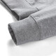 Camiseta de manga larga de siete lobo Sweater para hombres Spring Round Round Camiseta Base de la base del lobo Bordado de logotipo de logotipo grande Diseño de ropa para hombres 004 (Flower Grey) -3882 Modelo 3xl (185) 100A