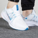 Nike (Nike) Laufschuhe 2025 Sommerquest 4 Mesh atmungsaktiven leichten, schockabsorbierenden Kleidung-resistenten bequemen Outdoor-Sportschuhen DA1105-101/Weiß, Blau und Rot/hauptsächlich empfohlenes Modell 44