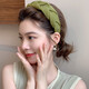 Xiangwan headband, high-ceiling sponge headband, women's going out temperament hairpin, women's braided headband, high-end hair accessories, birthday gift