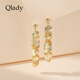 Qlady metal temperament niche tassel unique earrings for women 2025 new high-end silver earrings women's earrings earrings gift