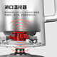 SUPOR electric kettle 1500W light sound boiled water Touch temperature regulation Double layer anti-scalding White SW-15S65A Optimal