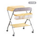 
Cool Baby Diaper Table Foldable Diaper Change Newborn Baby Multifunctional Mobile Crib Care Table Mint Green Three-level Adjustment + Configuration Basket + Universal