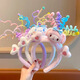 Dai Yan Twisting Stick Cartoon Children's Hair Hoop Cute Plush Hair Hoop Girl's Creative Funny Girl Headband Funny Purple Culomi Hair Hoop