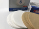 CLCEY No. 3 No. 6 No. 9 Moka pot filter paper wood fiber pill-shaped round coffee filter paper 100 pieces original color without bleaching siphon pot filter paper diameter 82MM 80 pieces box