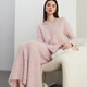 DPLAY Black Label 2025 Autumn Alpaca Sweater Pink Sweater Set Women's Two-Piece Peach Pink (Two-Piece Set) S