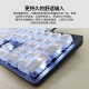罗技（Logitech） K845 有线机械办公键盘 游戏电竞 朋克复古键盘外设电脑笔记本节日礼物 diy个性键帽 K845（红轴）+白巧克力键帽