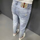 Jeans bordados de moda xcfreht Manteneros bordados Pantalones de pies delgados de estilo coreano para hombres de color