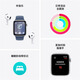 Apple/苹果 Watch SE 智能手表GPS款44毫米星光色铝金属表壳湖绿色回环式运动表带MXFG3CH/B