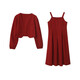 Weiyou Plus Size Women's Clothing Suit for Fat Sister Autumn Clothes for Fat mm Bridal Toast Clothes Back to the Door to Get Certificate Little Red Dress Rum Red 3XL The size is too large Recommended 170-190 Jin Jin is equal to 0.5 kg