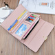 Cool Kangaroo KQ2024 New Women's Women's Long Clutch Fashion Version Coreano Versión Corea Simple Valor Multi-tarjeta Billetera Soft Billet