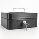 
Haysdik portable cash register box saving box safe tool storage box key black 25*20*9cm HKCL-854