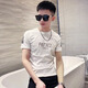 Meloban (Meloban) 2025 summer hot pure cotton XS size short sleeve T-shirt for men with a short short slim fit short body tights White M - (recommended 90-105Jin [Jin equals 0.5 kg])