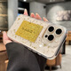 KEKLLE适用iPhone16promax手机壳 苹果16promax保护套 日进斗金高级感金箔滴胶透明防摔高级硅胶保护套