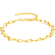 Saturday Fortune Yellow 18K Gold Bracelet Women's Fashion Color Gold Bracelet Birthday Gift C0714461 16+3cm