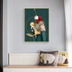 
Little Lulin children's room decoration paintings, little boy's room hanging paintings, cute bubbles, female bedroom bedside paintings, inspirational astronaut murals 13784-Bubble Girl Tempered Crystal Porcelain-70*90 Black Frame