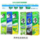 Haolai Schwarz Zahnpasta Homepaket große Kapazität 3 Packungen Doppelte Minze + Tee Bijian + Super weißer Bambuskohle Erwachsener Reiniger Superweiß Bambuskohle Deep Cleanser 190G*2