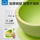 Lekou Lock Food Supplementary Bowl Baby aspiring tpup silicone bol anti-bas bébé mangeant bol portable bol de collations pour enfants [bol de bouchon en silicone]-Green