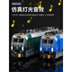 Children's alloy train toys retro green skin Dongfeng Harmony subway high-speed rail model children's car toys Harmony locomotive-green