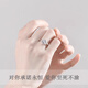 MZMZ Platinum Ring PT950 Platinum Couple Rings Live One Carat Pair Looking for Engagement Birthday Gift for Girlfriend Local Warehouse/Next Day Delivery - Light Luxury Live Pair Rings