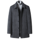 CEO high-end double-sided cashmere coat for men's mid-length removable inner liner wool wool coat gray XXS 170/size (recommended 110-125 Jin [Jin equals 0.5 kg])