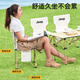 Chaise pliante en plein air en jeep, tabouret de pêche, tabouret poney portable camping picnif art sketch chaise-42 noir