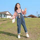 Aino Round Children's Sautphes Girls Long Pantal