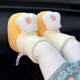Midur baby shoes for winter boys and girls little-month-old infant toddlers toddler shoes integrated with velvet thickened warm cotton shoes blue (warm socks cotton shoes - milky white bear) 11 S inner length 11cm recommended 0-6 months