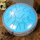 
hluru Luru Ethereal Drum 12 inch 13 tone hollow drum children students beginner adult professional percussion instrument gift [triangle style] 12 inch 13 tone stone green + stand + big gift bag