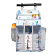 Yusenyi crib hanging bag storage bedside hanging bag bedside storage rack diaper storage bag bb storage bag diaper light gray dinosaur pattern medium one size fits all 42x27x20cm