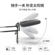 Parzin Myopia Sonnenbrille Clips, leichte polarisierte Clip-Typ-Sonnenbrillen PZ12112 Schwarzer und grauer Film