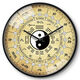 Ziwu Liuzhu Bagua Creative Wall Clock Traditional Chinese Medicine Health Home Clock Beauty Salon SPA Club Silent Wall Clock LQXBK677 Black Needle Black Frame 8 inches (diameter 20 cm)