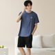 Catman (MiiOW) men's pajamas men's short-sleeved shorts suit Modal summer thin style can be worn on the outside, fashionable ice silk cool home clothes M15605 3XL Recommended weight 160-180 Jin [Jin equals 0.5 kg]