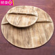 Vieruodis handmade fir pot lid wooden pot lid solid wood bucket lid wood water cylinder lid wooden pot lid round 18CM straight edge 18CM straight edge