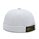 New fashion four-season landlord hat men street trendy hip-hop hat brimmed melon skin hat women light board hat women trendy black gold embroidery adjustable