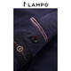 Blue Leopard (LAMPO) houndstooth texture all-season suit men's business slim wool business suit top dark blue (suit) 52 (180/104) R