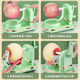 Mi Ling Apple Cutting Artifact, Fruit Peeling, Household Coring and Slicing Machine, Cutting, Slicing and Peeling, Automatic Divider, Hand-cranked Peeling Machine + Fruit Cutter (Elegant Green)