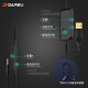 Daeryou EH722 Wired Gaming Headset Headset Laptop Desktop 7.1 Rauschreduzierung mit Mikrofon E-Sportler Lern ​​Internet Cafe Internet Cafe Headset Chicken Hörer-Sprachabwehrposition EH723 Schwarz (Single 3,5mm)