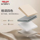 Delixi switch socket matte matte matte wall panel 86 type concealed one-open five-hole household 16A three-hole 825 Hanyubai oblique five-hole panel