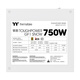 Thermaltake (Tt) rated 750W steel shadow Toughpower GF1 limited edition power supply white (native PCIe5.1/ATX3.0/gold certification/full module)