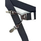 Dofinison suspenders men's trousers suspenders Y-shaped 6-clip trouser belt shirt formal business suspenders clip men's non-slip suspenders black 6-clip [gift box]