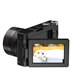 SONGDIAN DC101 Digital Camera 4K Micro Single Card Machine Entry-Level Point and Shoot Camera Small Home Flip Selfie Screen 64G Memory [Wide Angle Lens] Official Standard
