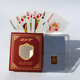 Kinputon 6 paires] Plastic Poker Gold Art Gyt Gyt Double face pote poker PVC GAK SOHA Bridge Gyt688 Bleu [6 paires]