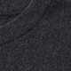 
Dibinze large size men's cardigan loose solid color pullover round neck autumn and winter elastic fat man base knitted sweater