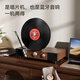 Gramovox Grammy 3rd Generation Vinyl Record Player Gramophone Audio Retro All-in-One Vertical Living Room Ornament Bluetooth Speaker Gift Film Player Haoyue White + Records