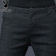 
Playboy (PLAYBOY) [Two pairs] casual pants men plaid suit pants slim pants business casual formal wear versatile trousers 688 black + 688 black 34