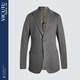 Vicutu Single Single Men's Wool Fashion Retro Business Butt Blazer VBS22310447 Gray Brown 165b